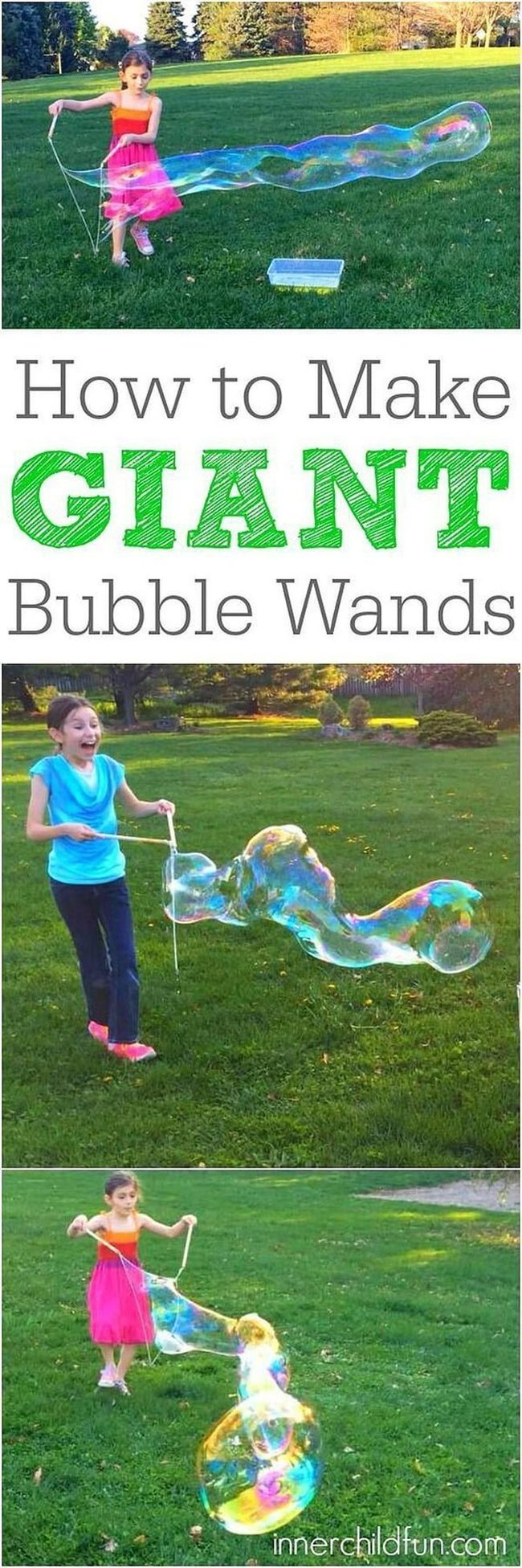 Oversized Wooden Bubble Wands