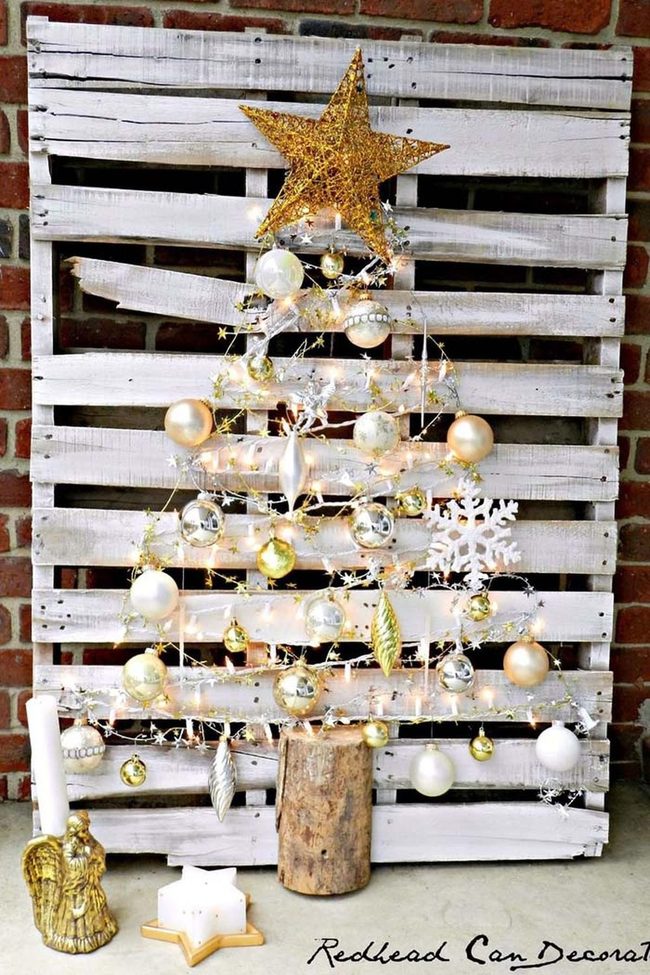 Glowing String Light Tree Wall