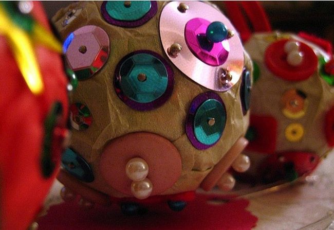 Sequin Burst Ornaments