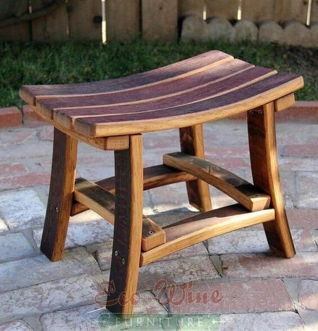 Recycled Wine Barrel Stools