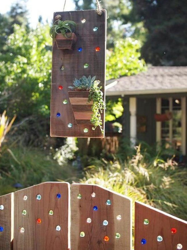 Jeweled Succulent Wall Panel