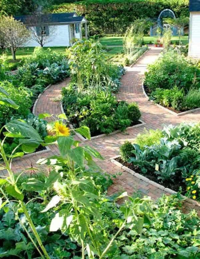 Brick Pathways, Timeless Garden