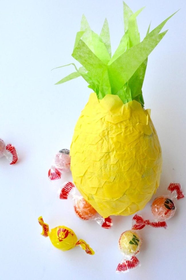 Bright Yellow Pineapple Piñata