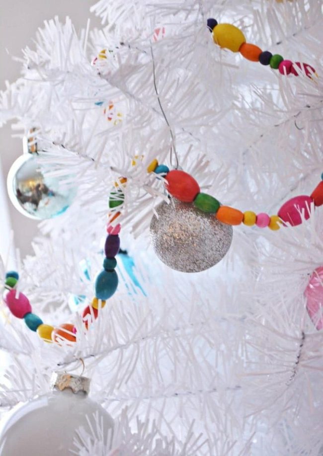 Colorful Wooden Bead Garland