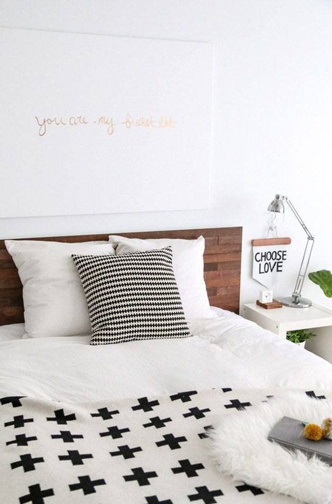 Reclaimed Wood Headboard Hack