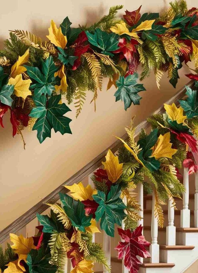 Faux Leaf Garland Budget Refresh