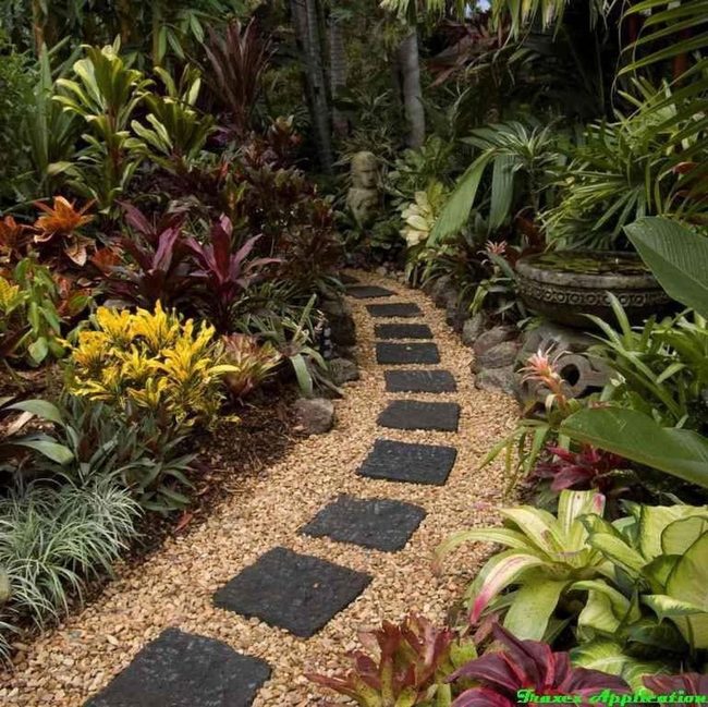 Gravel And Stone Garden Path