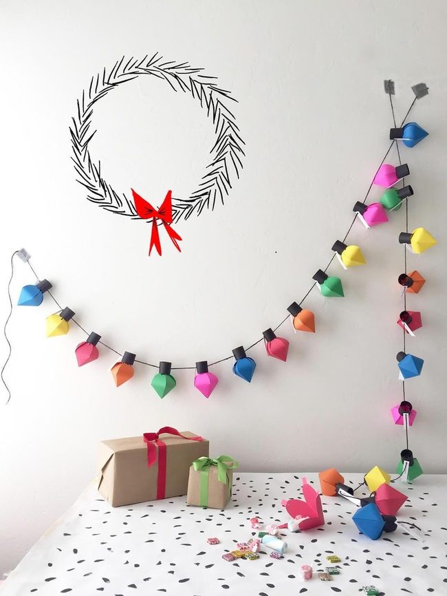 Ornament Garland With Hidden Treats