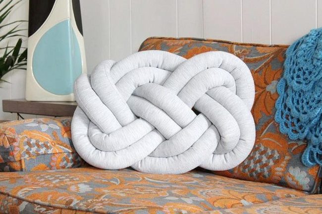 Geometric Orange Retro Sofa
