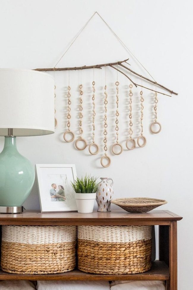 Wooden Beads, Natural Fiber Baskets