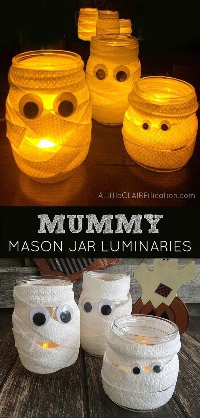 Googly-Eyed Gauze Luminaries