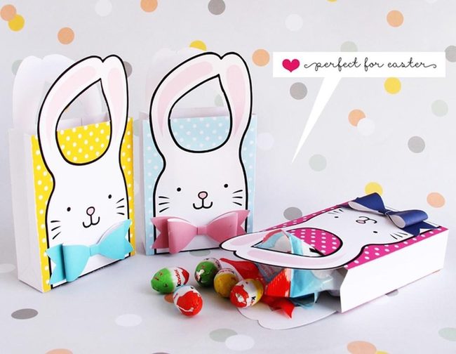 Pastel Polka Dot Bunny Bags
