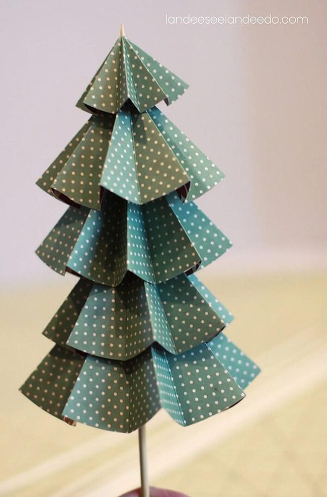 Spotted Paper Forest Trees