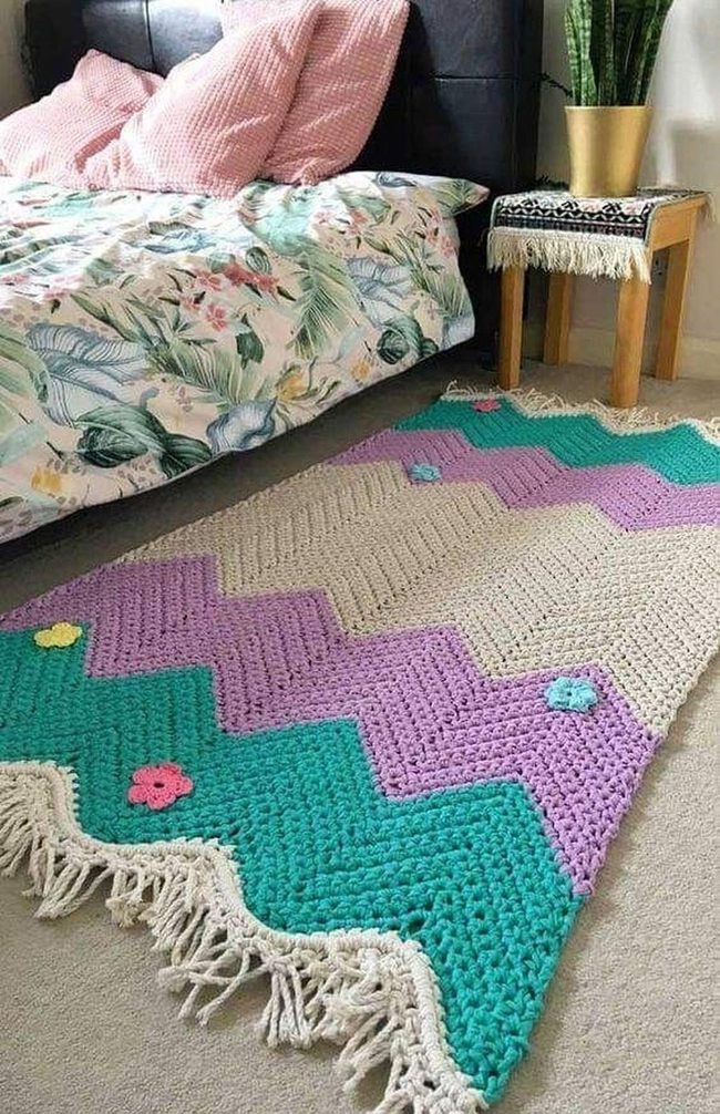 Leafy Sheets, Crocheted Floors