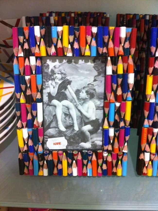 Crayon Rainbow Photo Frame
