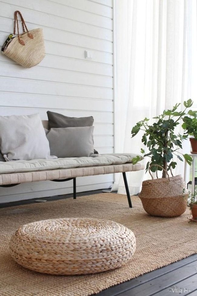 White Wood And Woven Serenity
