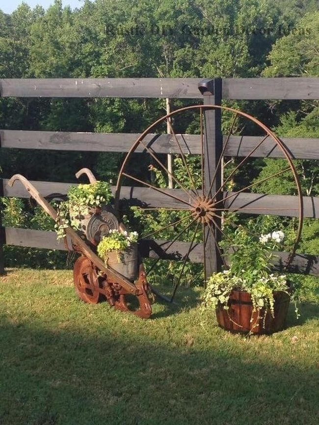 Weathered Metal Garden Treasures