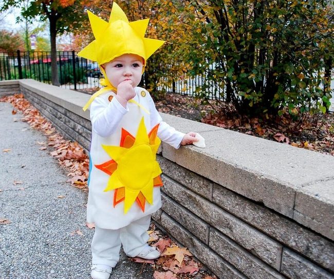 Little Sun Among Autumn Leaves