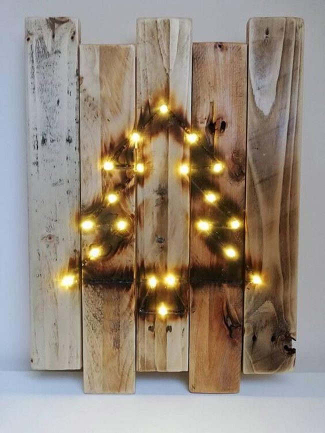 Warm Wood Pallets Glow