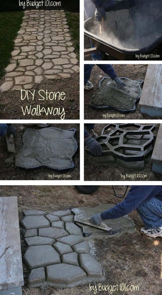 Stone Pathway In Garden