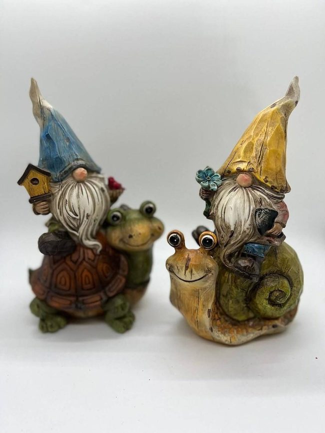 Painted Gnomes On Woodland Creatures