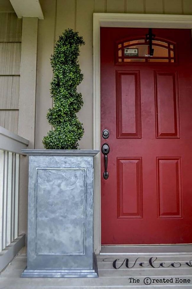 Metallic Topiary Planters Diy