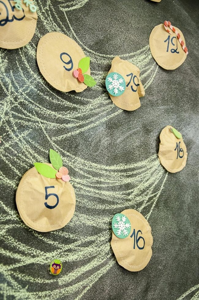 Brown Paper Advent Numbers