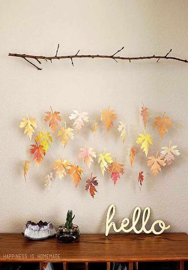 Floating Autumn Leaves Mobile