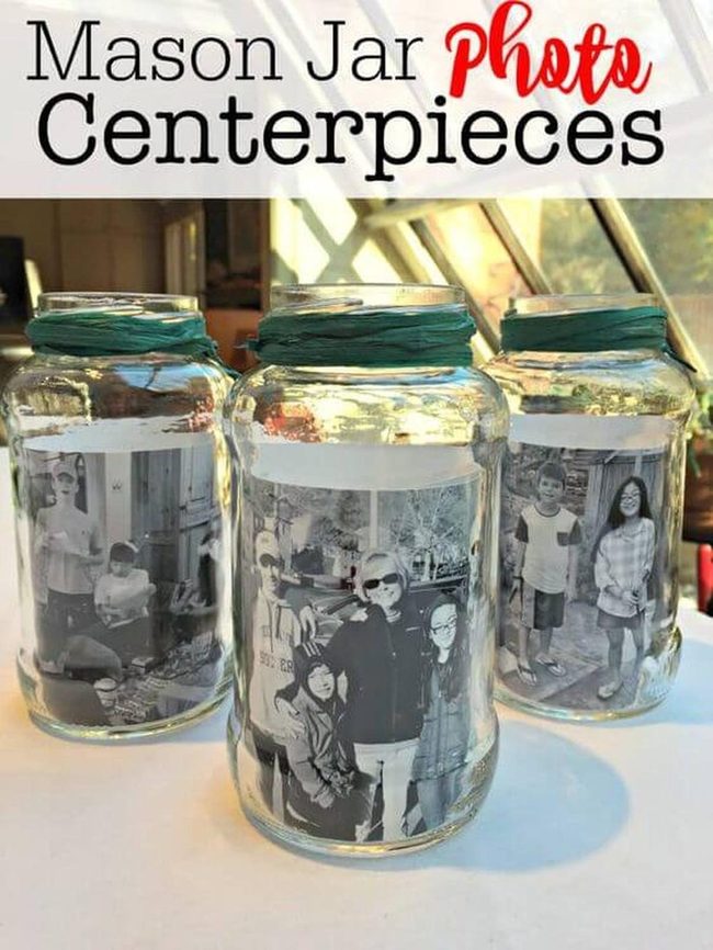 Black And White Photo Jars