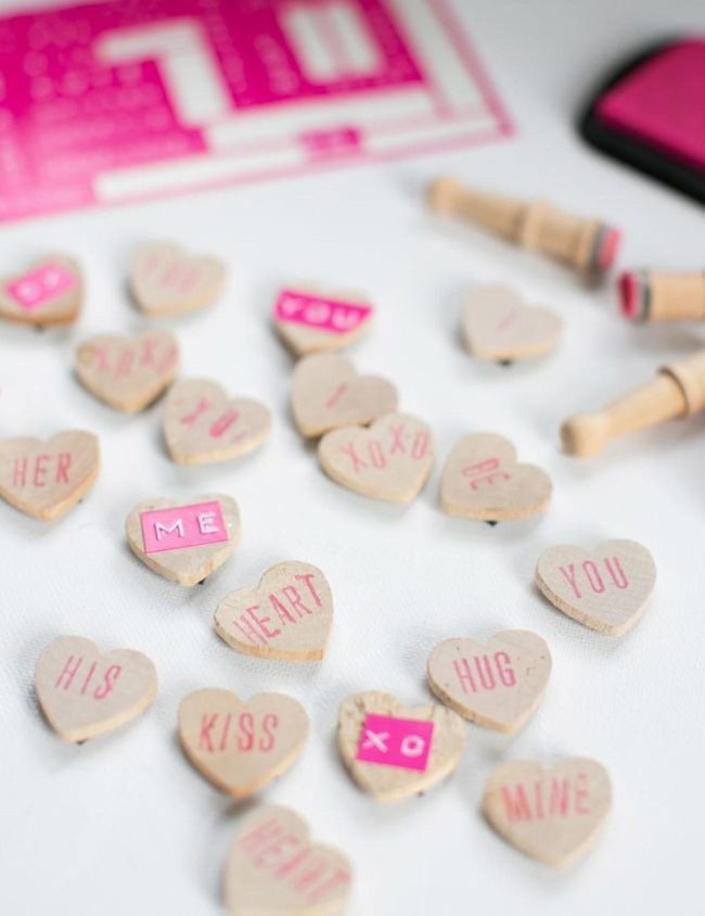 Pink Ink Heart Stamps