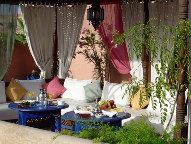 White Cushions, Jewel Tones, Greenery