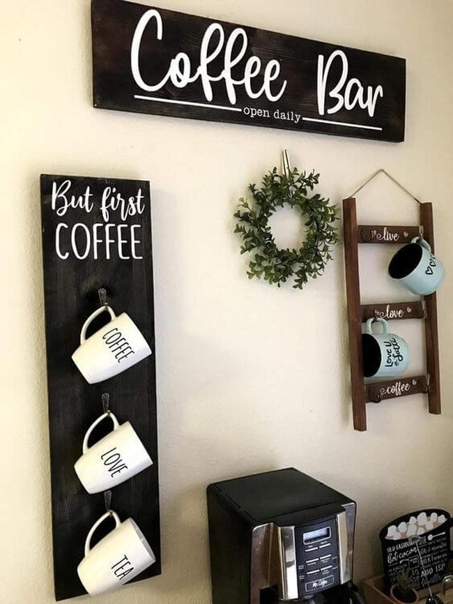 Personalized Mug Wall Display