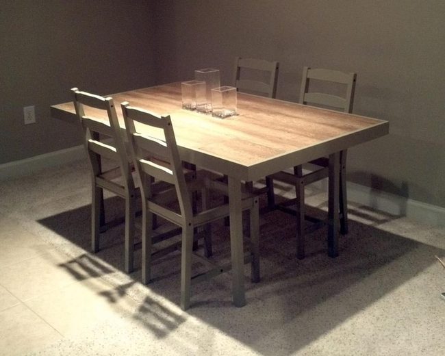 Wooden Table, Four Seats