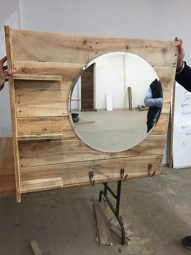 Reclaimed Hardwood Vanity With Space