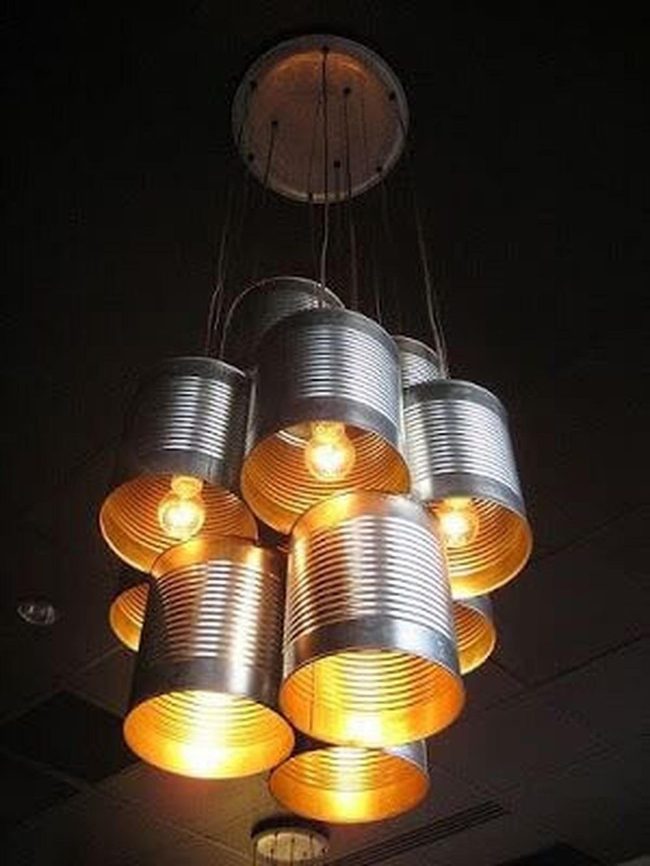 Recycled Metal Industrial Light Fixtures