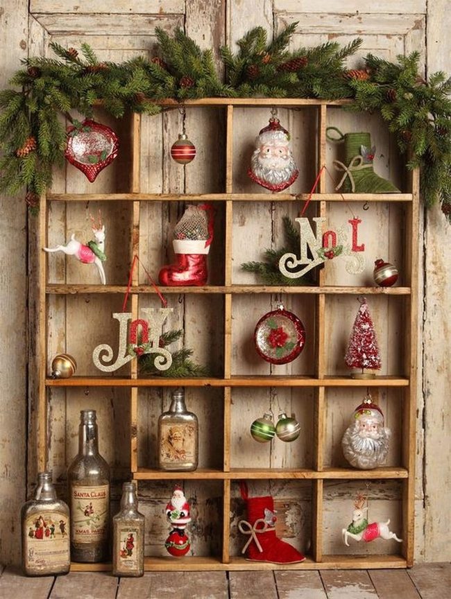 Red And Gold Shelf Winter