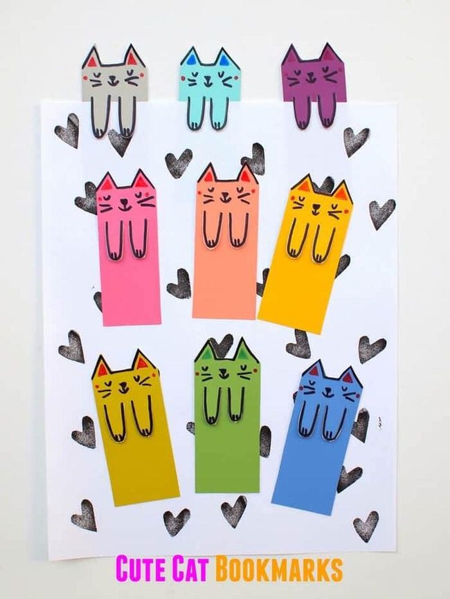 Pink Feline Reading Markers