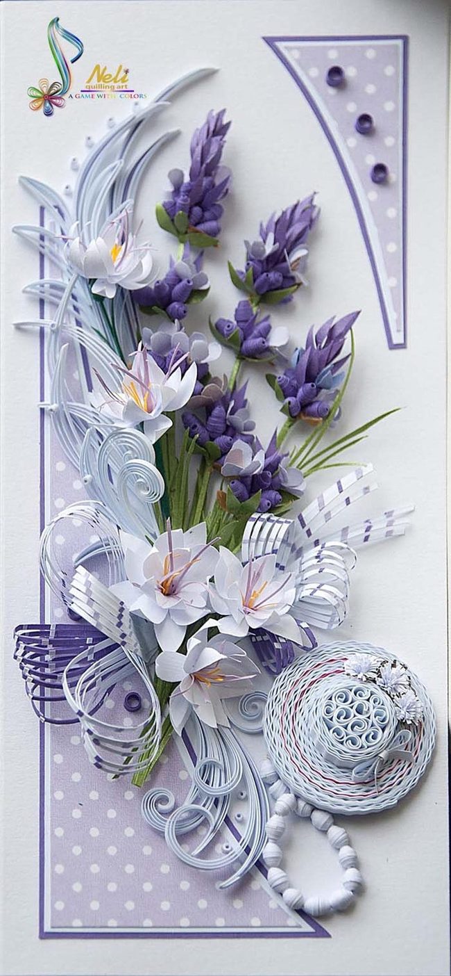Lavender And White Petals