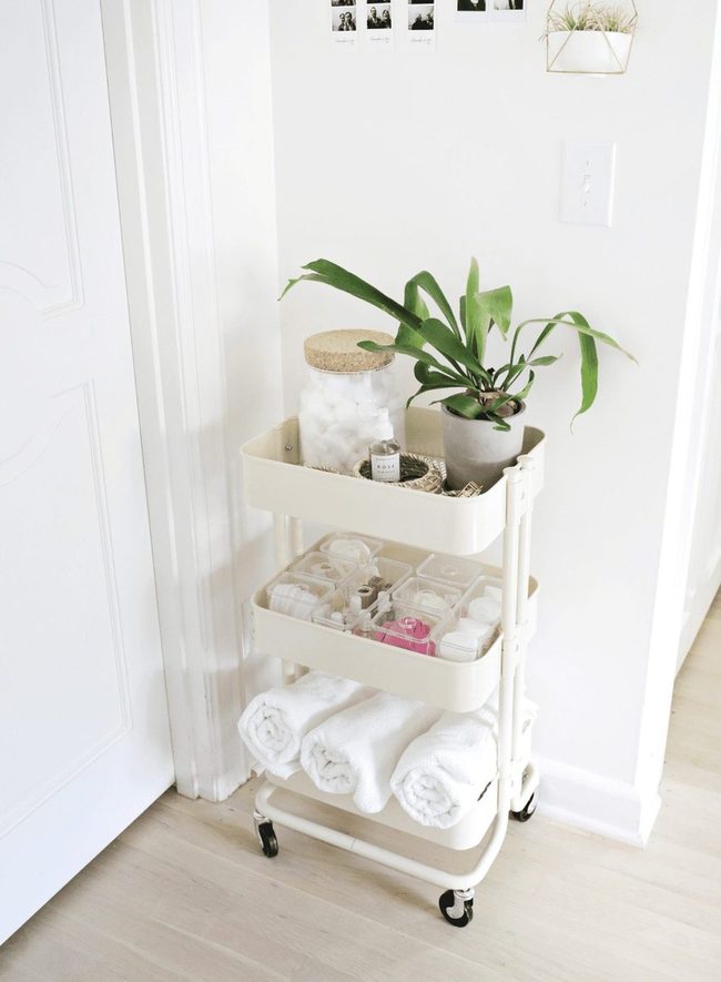 Mobile Bathroom Storage Cart