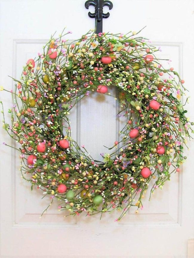 Green Berry Easter Wreath Sparkle