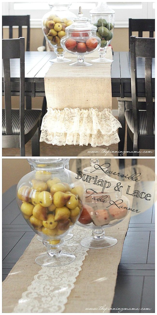 Fruit-Filled Jars, Farmhouse Table