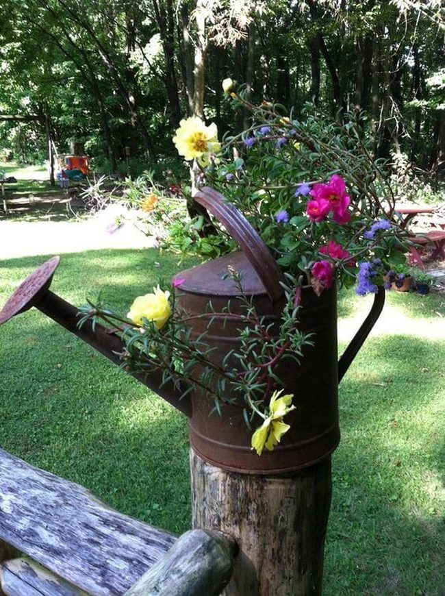 Rusted Metal Blooms Garden