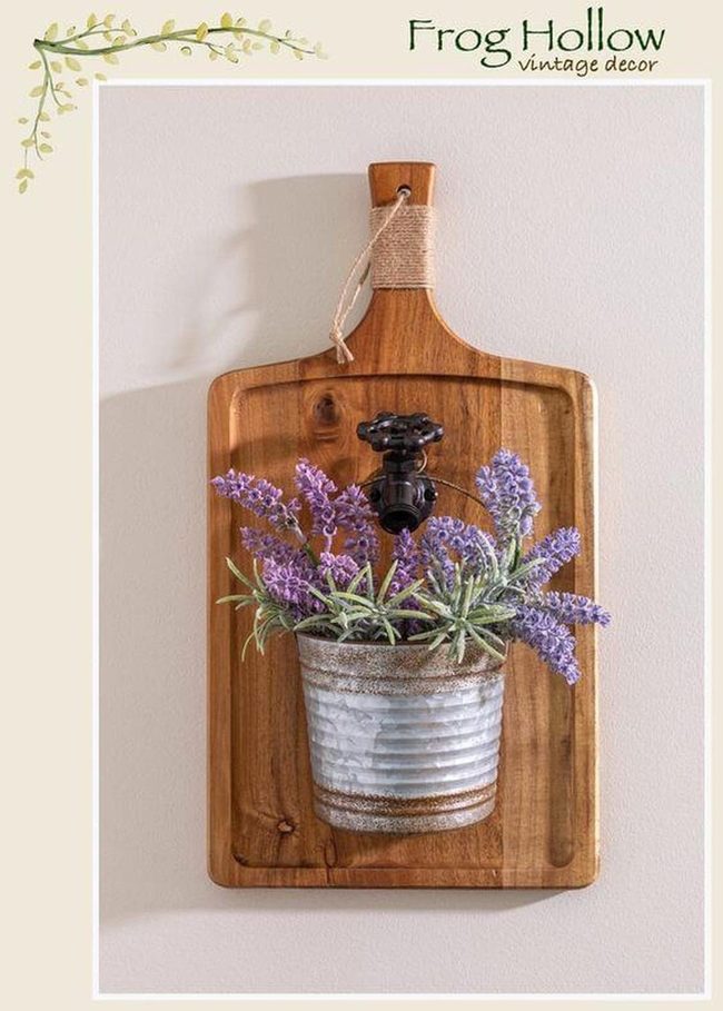 Vintage Wood, Metal & Lavender