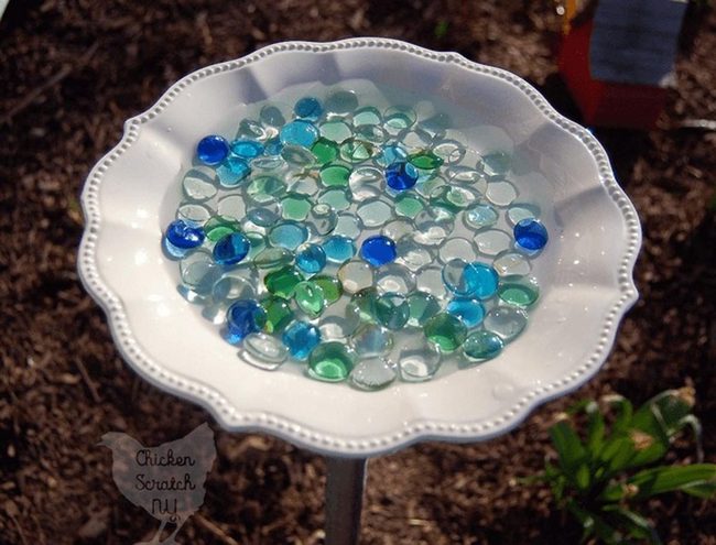Ceramic Plate Flower Garden