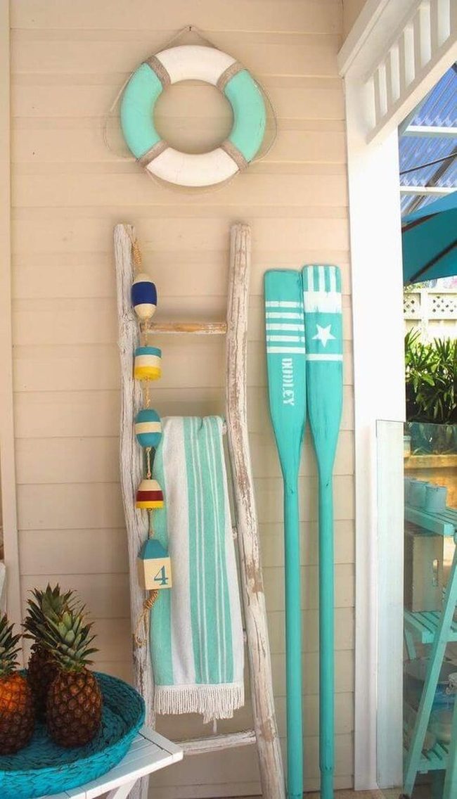 Weathered Wood Meets Coastal Colors
