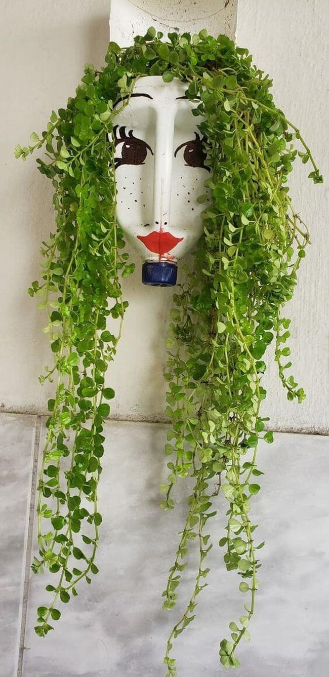 Cheeky Green Hair Face Planter