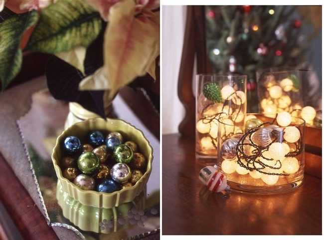 Jeweled Ornaments And Glowing Jars
