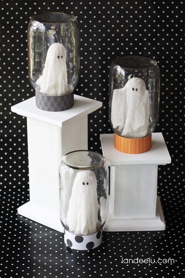 Cheesecloth Ghost Jars
