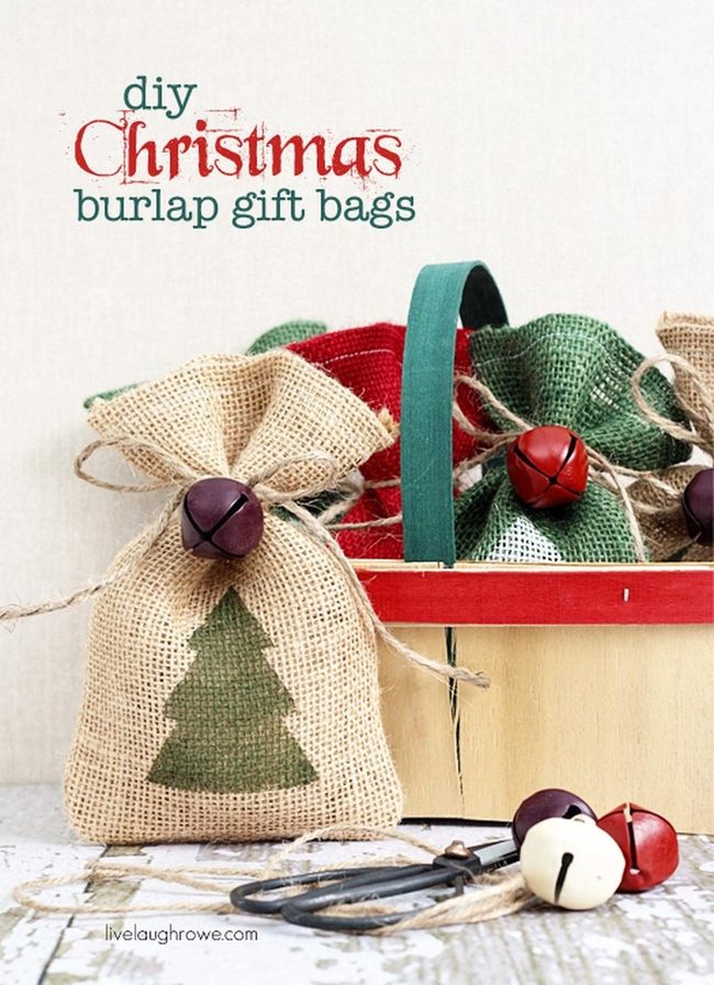 Burlap Bags, Crimson Bells