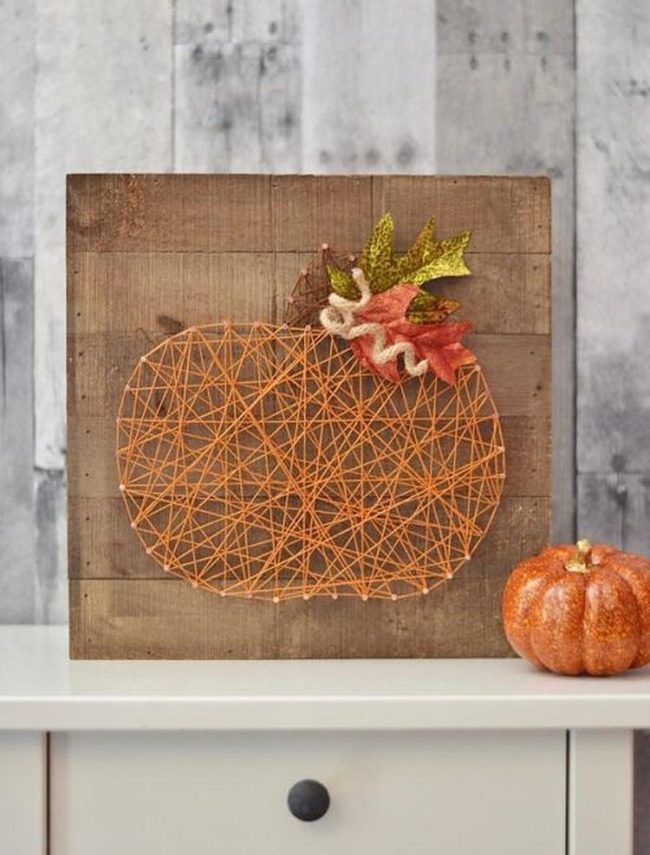 Orange String Pumpkin Board